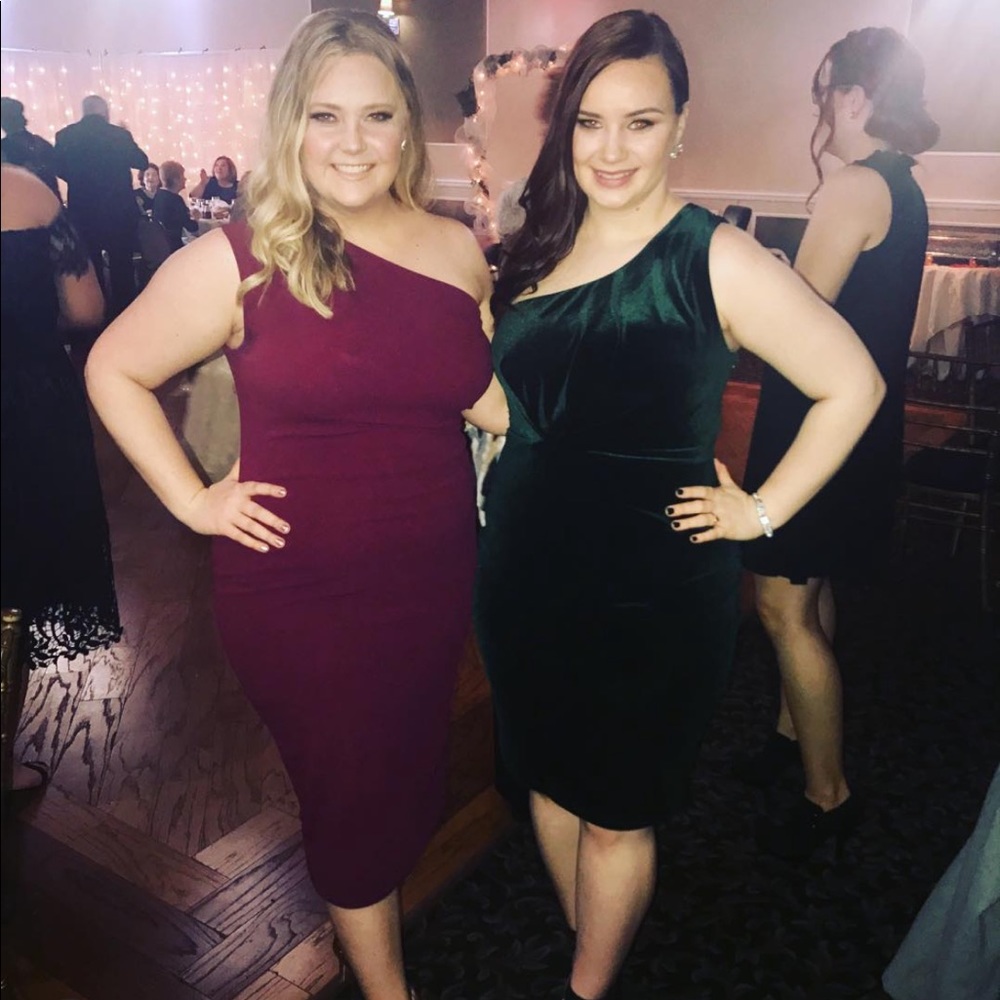 Emerald green dress